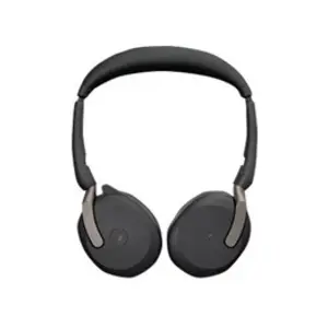Jabra Evolve2 65 Flex MS Stereo - Micro-casque - sur-oreille - Bluetooth - sans fil - Suppresseur de bruit actif - USB-A - noir - Certifié pour Microsoft