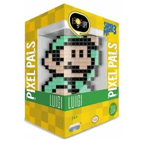 PDP Figurine Pixel Pals Light Up Super Mario Bros. 3 Luigi pas cher