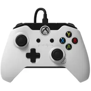 Microsoft Manette filaire PDP pour Xbox One/PC Blanc pas cher