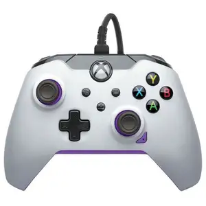 Comparateur de prix : Manette de jeu - PDP - Pdp - Filaire - Xbox et PC - Blanc et violet