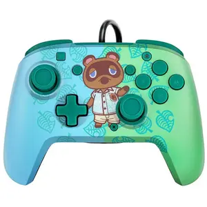 PDP Manette Gaming filaire pour Nintendo Switch Faceoff Deluxe Animal Crossing pas cher