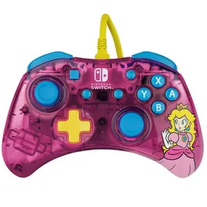 Comparateur de prix : PDP Manette filaire Rock Candy Bubblegum Peach pour Nintendo Switch Rose et blue