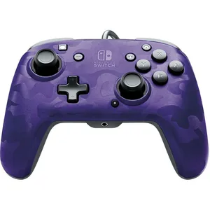 Comparateur de prix : Manette audio Nintendo Switch PDP Faceoff Deluxe+ Violet Camouflage