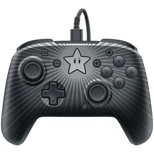 Comparateur de prix : PDP Faceoff Wired Pro Controller- Star Mario Noir, Gris Manette de jeu...