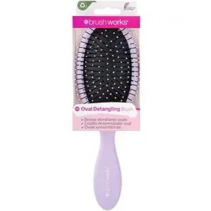 Brushworks Oval Detangling Hair Brush Brosse démélante ovale Purple pas cher