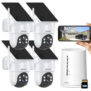 Comparateur de prix : ANRAN Kit Caméra de Surveillance Sans fil 4MP+Carte sd 64G Blanc