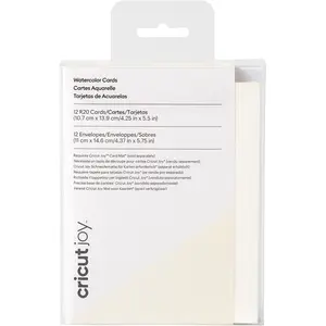 Cricut Cartes Aquarelle + Enveloppes 12 pcs 10.7 x 13.7 cm Ivoire