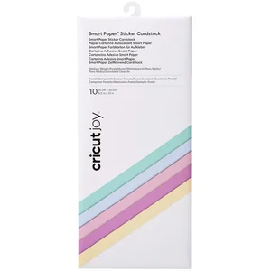 Cricut Papier cartonné adhésif pastel intelligent, taille 5 x 13, paquet de 10