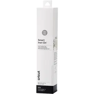 Cricut Smart Iron-On Heat-Transfer Vinyl | 1 sheet | 33cm x 2.7m | White, PVC, 2,7m (9ft)