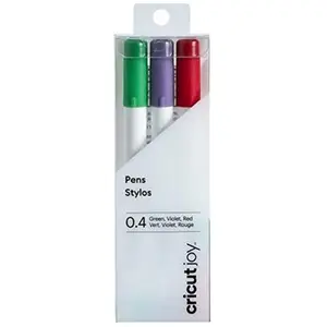 Comparateur de prix : Stylo - Cricut - Joy - 3 Couleurs - Rouge, Vert, Violet - Pointe Fine