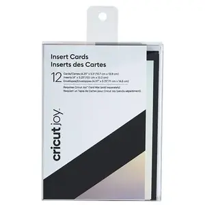 Comparateur de prix : Insert de cartes à personnaliser Cricut Noir et Argent holographique