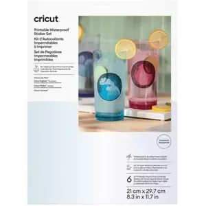 Cricut - Accessoire  Set De 6 Stickers Imperméables Et Imprim