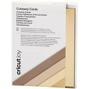 Comparateur de prix : Cricut Cartes Adhésives + Enveloppes 8 pcs 10.8 x 14 cm Café/Chocolat