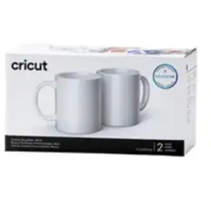 Comparateur de prix : Cricut Tasses en céramique blanche personnalisables, 340 ml chacune (2 unités)