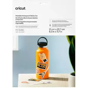 Accessoire CRICUT Set Waterproof A4 6 feuilles trans holo pas cher