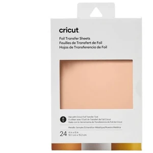 24 feuilles de transfert Foil métalliques 15,2 x 10,1 cm Cricut - Cricut pas cher