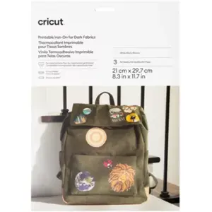 Accessoire CRICUT Thermocollant imprimable pour tissu fonc TU pas cher