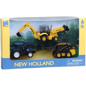 New Ray Coffret 3 Engins New Holland Die Cast Window Box