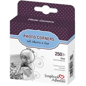 Scrapbook Adhesives Coins photos,  10 mm, transparent, 250pièces  - 3L Adhésifs  - 11597 