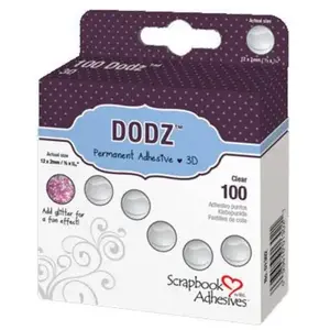 Scrapbook Adhesives DODZTM Adhésive Dots - 100 Pastilles Pop-Up - 13mm pas cher