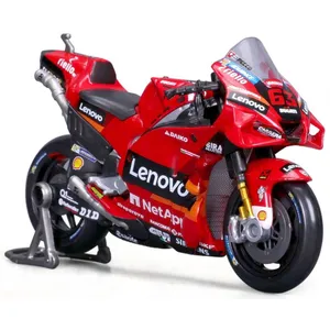 Maisto Maycheong 1/18 Moto GP Racing - Ducati Lenovo 2022#63 Bagnaia - Nouveaute 2024 pas cher