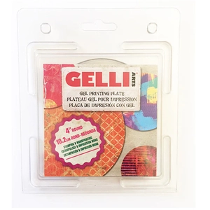 Merkloos / Sans marque Gelli Arts Plaque Ronde d'impression 20,3 cm, Acrylique, Transparent, 4-inch pas cher