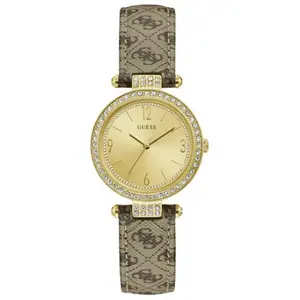 Montre Femme Ladies dress Champagne W1230L2 Guess pas cher