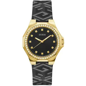 Comparateur de prix : Montre femme Guess Avril GW0598L2 - Bracelet Silicone Noir