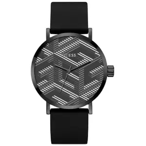 Comparateur de prix : Guess G Bossed Montre Homme Acier Noir Silicone Noir GW0625G3