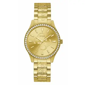 Montre Femme - GUESS - ANNA - 38mm - Quartz - Doré - Acier inoxydable pas cher