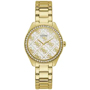 Guess Montre Guess Sugar En Acier Jaune pas cher