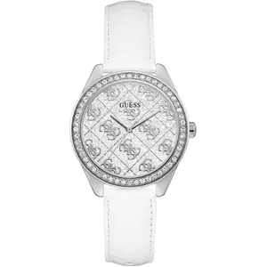 Montre Femme GUESS SUGAR en Cuir Blanc pas cher