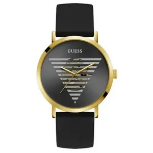 GUESS Mixte Analogique-Numérique Quartz Montre avec Bracelet en Silicone pas cher