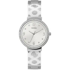 Montre Femme GUESS MOTIF en Acier Gris pas cher