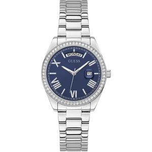Comparateur de prix : Montre - Guess - Luna GW0307L1 - Quartz - Argenté - Cadran Bleu - 36 mm