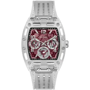 Montre Homme Guess Phoenix - GW0499G9 Bracelet Plastique transparent pas cher