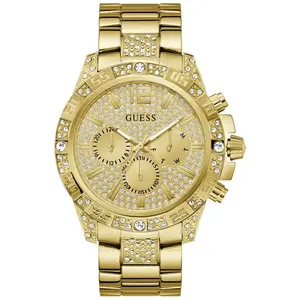 Comparateur de prix : Guess Montre Homme Guess Majestic - GW0796G2 Bracelet Acier Doré