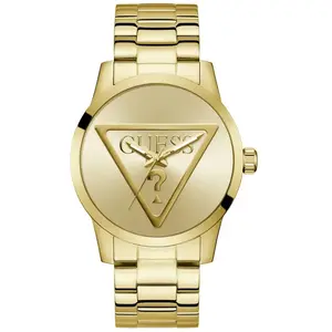 Montre Homme Guess Badge - GW0782G1 Bracelet Acier Doré pas cher