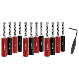 Fiches bananes Audioquest Banane SureGrip 100 Silver (lot de 12)