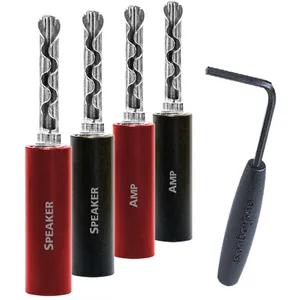 Comparateur de prix : Pack 8 fiches banane Audioquest SureGrip 100 Argent