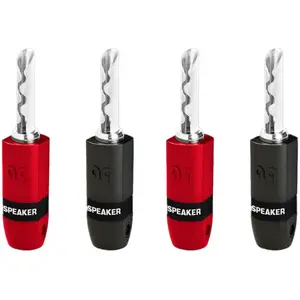Comparateur de prix : Pack 4 fiches banane Audioquest SureGrip 300 Argent