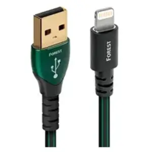 Comparateur de prix : Câble Audioquest Lightning USB-A Forest 1.5 m Vert et Noir