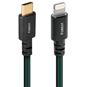 Comparateur de prix : Câble Lightning Audioquest USB-C Forest 0.75 m Vert et Noir