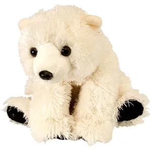 Wild Republic ours polaire en peluche junior 30 cm en peluche blanc/noir pas cher