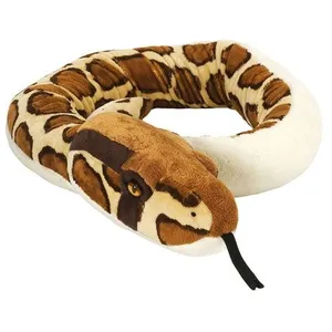 Comparateur de prix : Wild Republic peluche Python de Birmanie junior 137 cm en peluche marron
