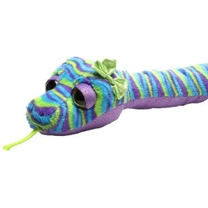 Peluche sweet&sassy serpent raye bleu vert violet 137 cms wild republic 17158 pas cher