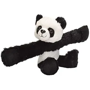 Wild Republic peluche panda junior 20 cm en peluche noir/blanc pas cher