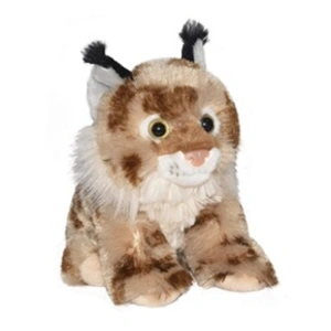 Wild Republic peluche lynx junior 20 cm en peluche beige pas cher