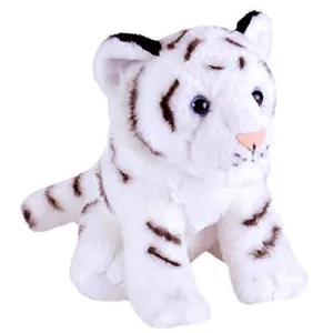 Wild Republic peluche tigre junior 30 cm blanc pas cher
