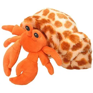 Wild Republic bernard-l'ermite junior 18 cm en peluche orange pas cher